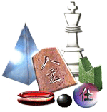 picture of various game pieces: chess, shogi, go, Icehouse, etc...